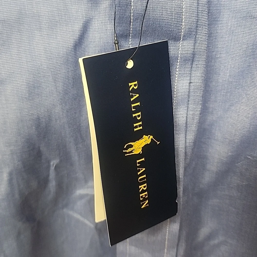 Ralph Lauren Men's Classic Blue Dress Shirt Sz XXL TTG NWT
